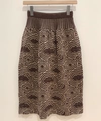 宇宙の石庭のニットスカート (brown)