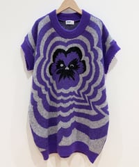 Mr.パンジーニットチュニック (purple)（先行予約）