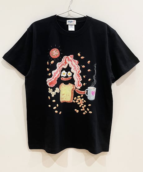 Ms. ブレックファストTシャツ (black)