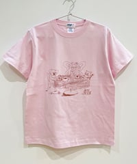 ティータイムのTシャツ (pink)