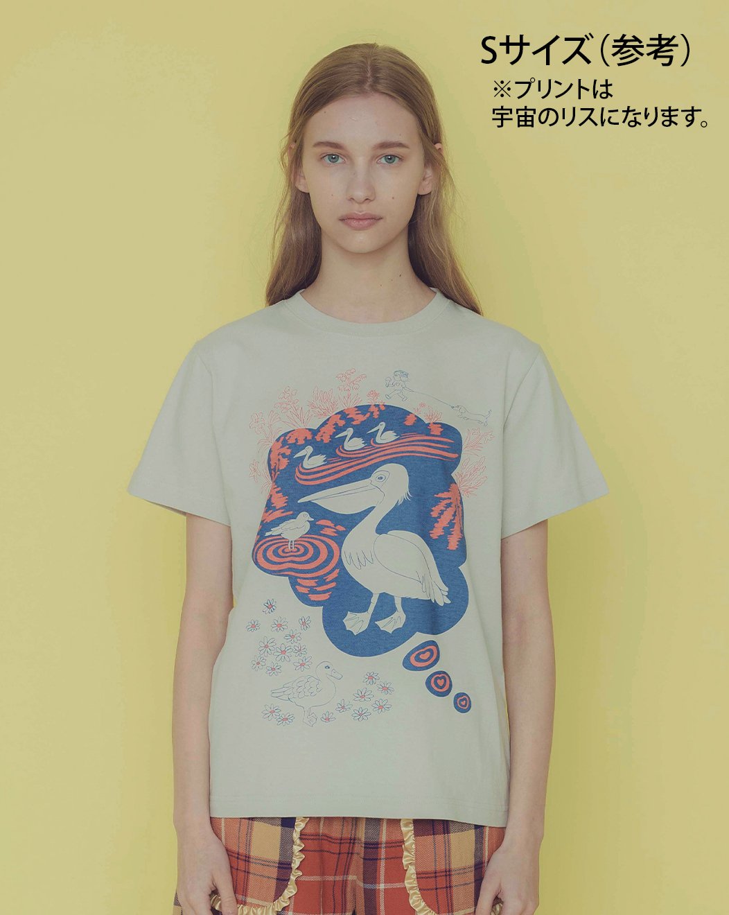 宇宙のリスTシャツ (charcoal) | migh-T by Kumiko Watari