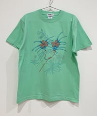 フラワースマイルTシャツ (mint)
