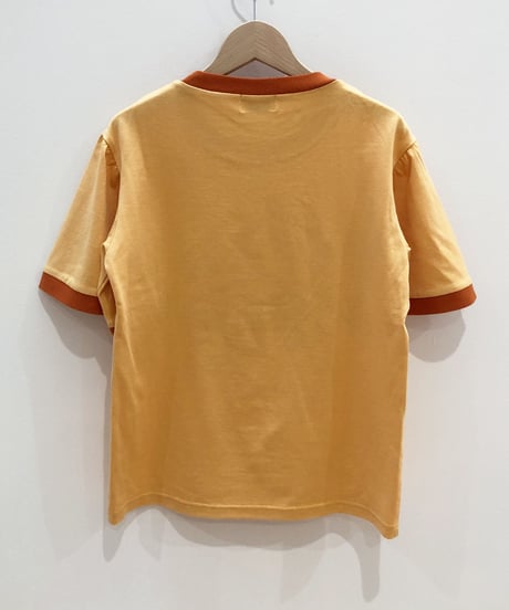 グランドキャニオンの生き物ロゴ刺繍Tシャツ (peach yellow)