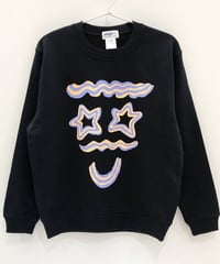 クリームフェイススウェット (black)