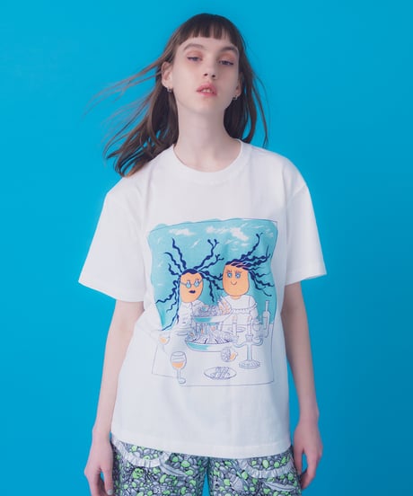 Frutti di Mare 半袖Tシャツ (cream)