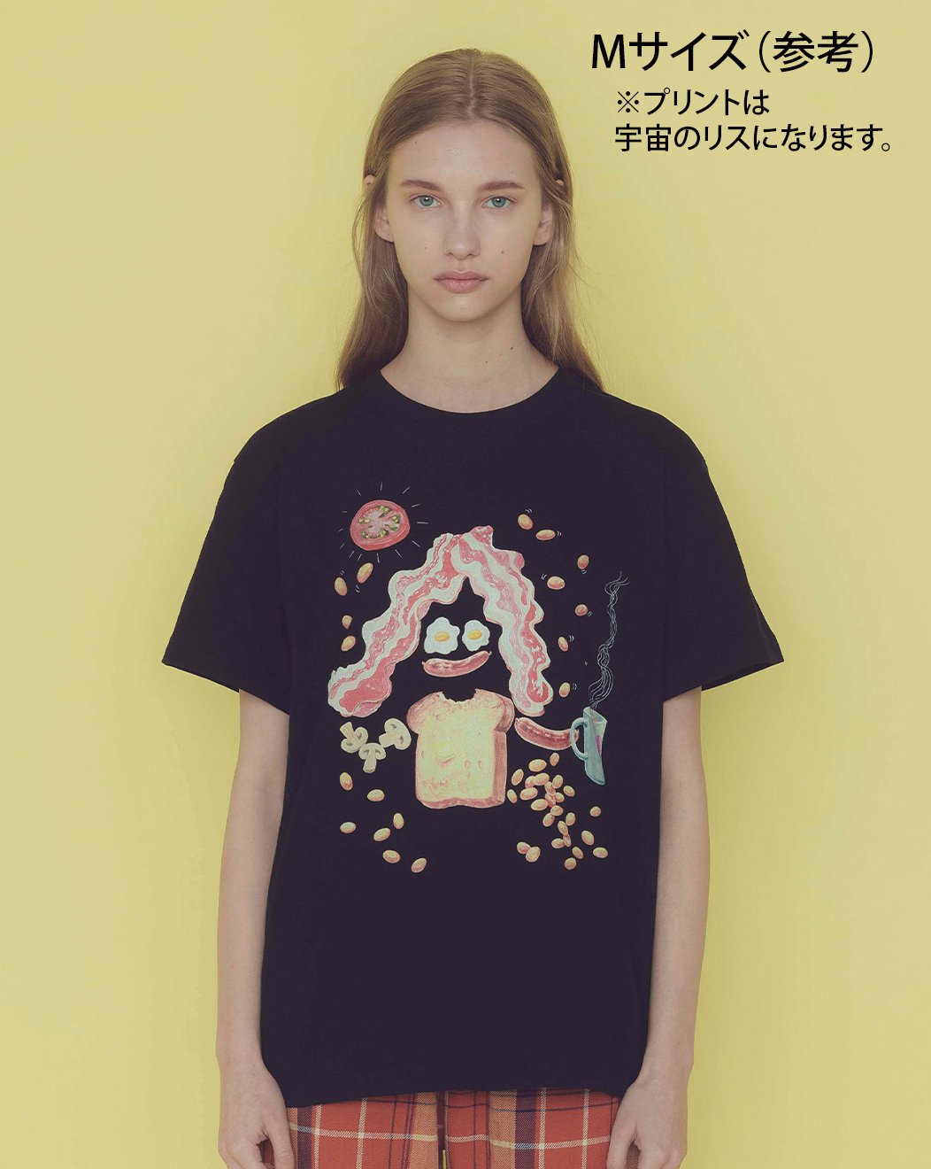 宇宙のリスTシャツ (charcoal) | migh-T by Kumiko Watari