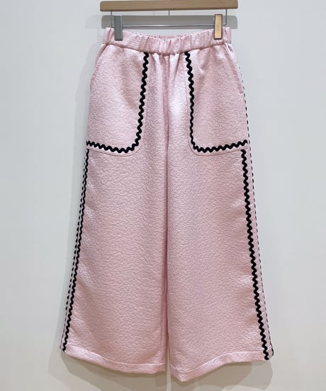 グロッシージャガードラインパンツ (pink)