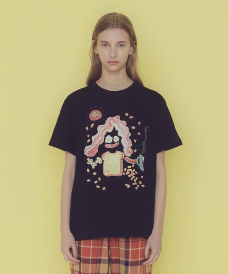 Ms. ブレックファストTシャツ (black)