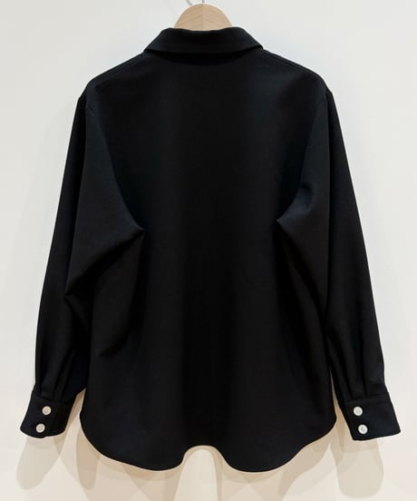 フェイス刺繍シャツ (black)（先行予約）