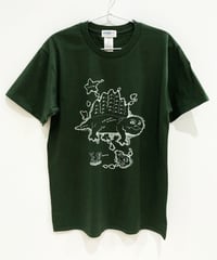 ディメトロドン大陸のTシャツ (dark green)