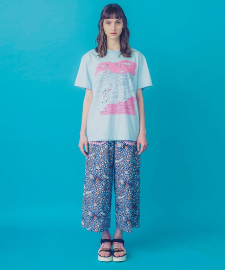海辺の遊園地Tシャツ (light blue)
