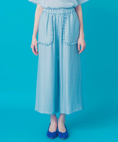 リゾートワイドパンツ (light blue)