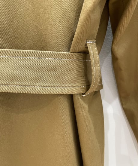 ネコ♡ベルトトレンチコート (khaki)