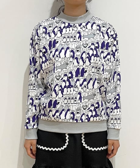U.P.K. プリントスウェット (white)