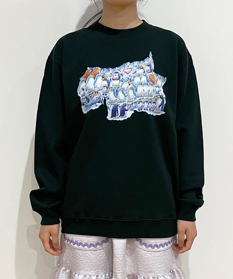 ペンギン王国コミュニティスウェット (dark green)