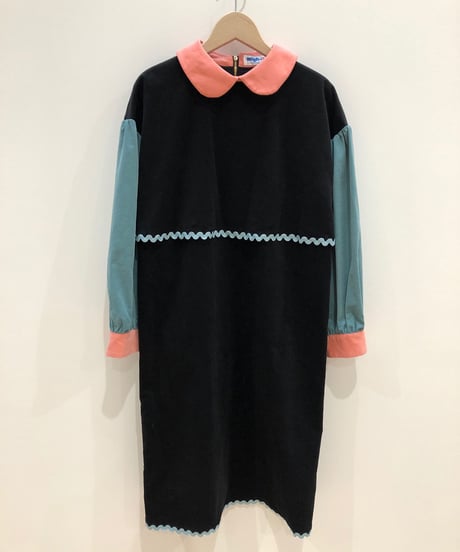シャツコールワンピース (black)