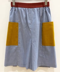 <SAMPLE SALE> カラーブロックショートパンツ (blue)