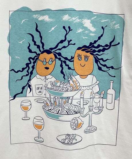 Frutti di Mare 半袖Tシャツ (cream)