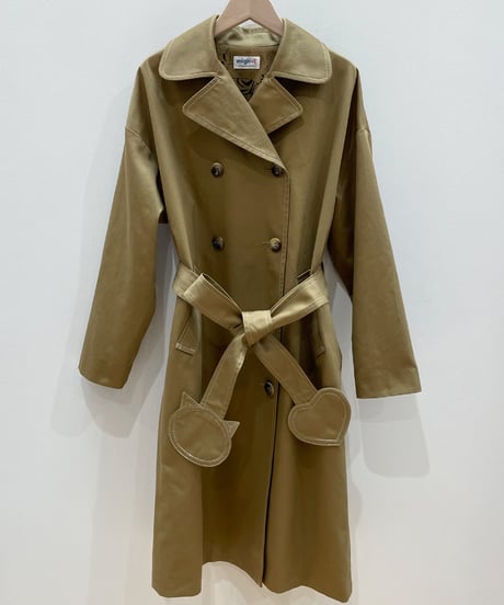 ネコ♡ベルトトレンチコート (khaki)