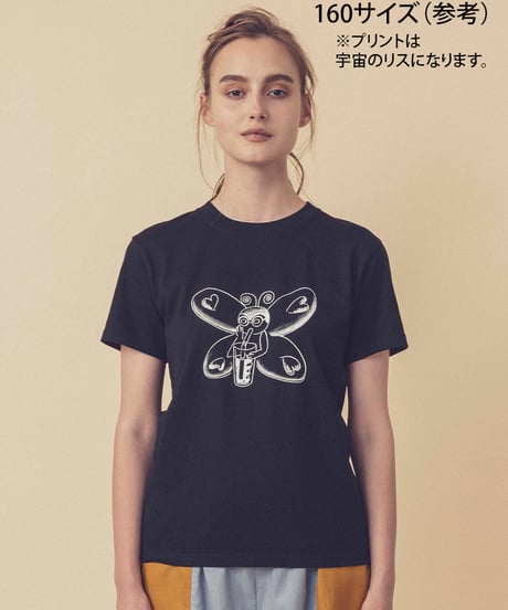 宇宙のリスTシャツ (dark green)