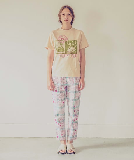 スワン切手のTシャツ (ivory)