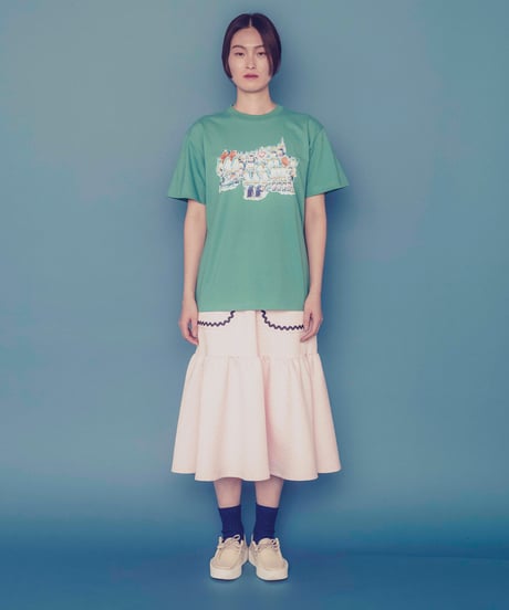 ペンギン王国コミュニティ半袖Tシャツ (teal blue)