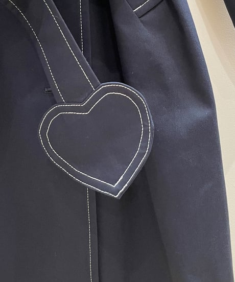 ネコ♡ベルトトレンチコート (navy)