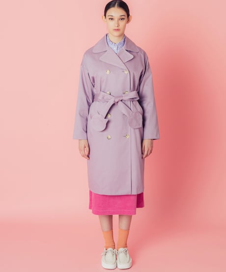 ネコ♡ベルトトレンチコート (mauve)
