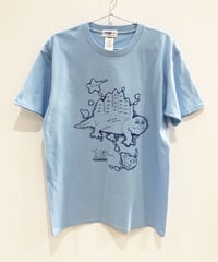 ディメトロドン大陸のTシャツ (light blue)