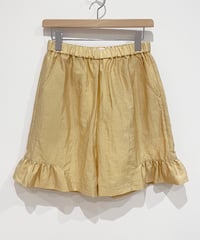 フリル裾ショートパンツ (light yellow)