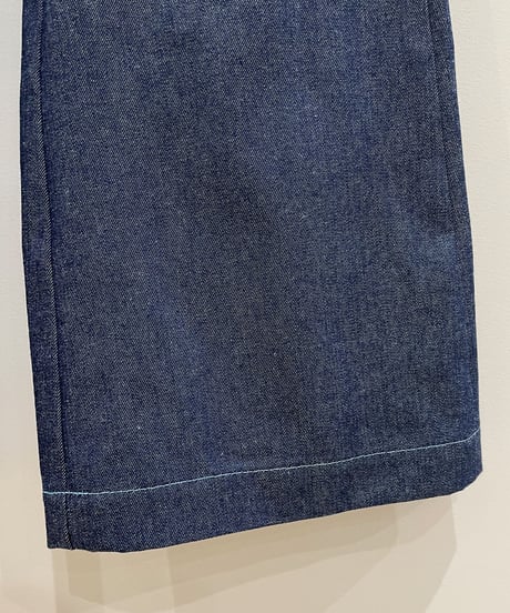 エプロンデニムパンツ (blue)
