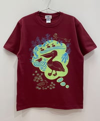 ペリカンドリームTシャツ (burgundy)