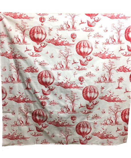 気球コアラトワルドジュイ風呂敷  (red)