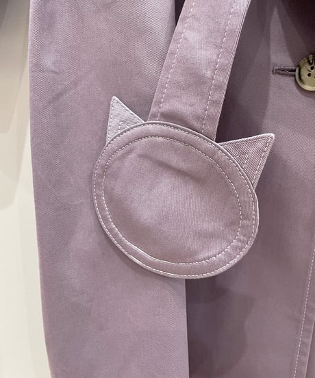 ネコ♡ベルトトレンチコート (mauve)