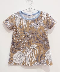 植物プリントキッズワンピース (beige)