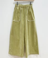 <SAMPLE SALE> 別珍ワイドパンツ (light green)