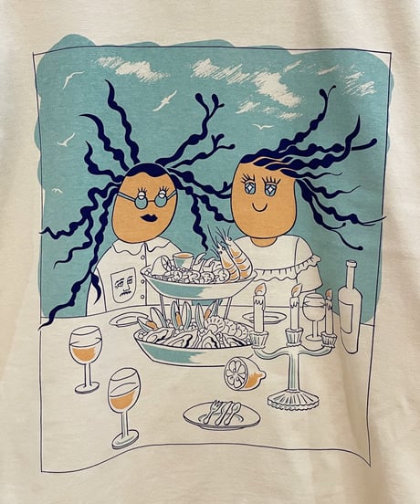 Frutti di Mare 半袖Tシャツ (ivory)