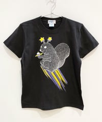 宇宙のリスキッズTシャツ (charcoal)