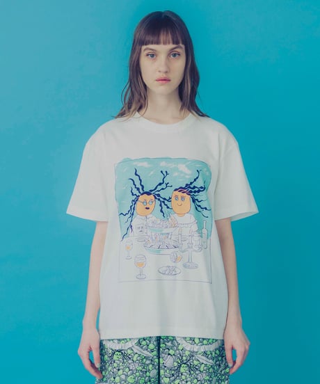 Frutti di Mare 半袖Tシャツ (cream)