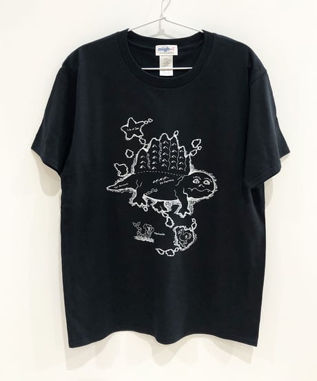 ディメトロドン大陸のTシャツ (black)