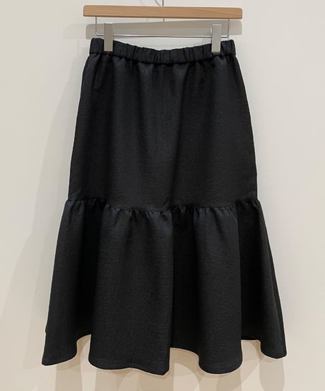 グロッシージャガードラインスカート (black)