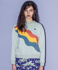 レインボーパッチワークスウェット（light grey)