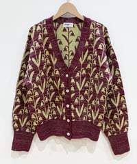 スズランラメカーディガン (burgundy)（先行予約）