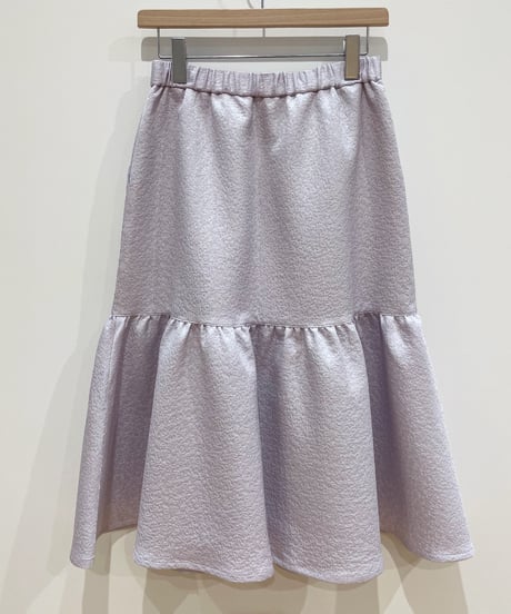 グロッシージャガードラインスカート (lavender)