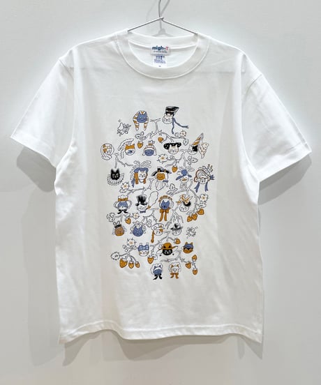 Cat Family Tree 半袖Tシャツ (white)