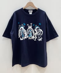 トリオ半袖オーバーサイズTシャツ (navy)