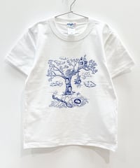 ツリーキッズTシャツ (white)