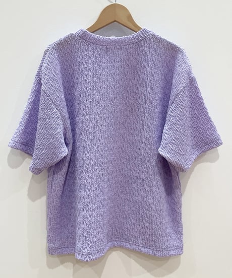 マーメイドシェル刺繍Tシャツ (lavender)