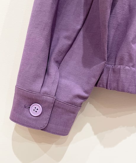 ハートサイン刺繍えりジャケット (purple)