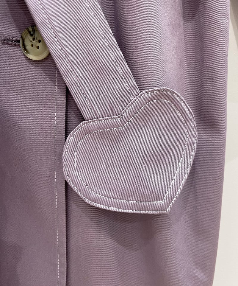 ネコ♡ベルトトレンチコート (mauve) | migh-T by Kumiko Watari ネコ♡ベルトトレンチコート (mauve) | migh-T by Kumiko Watari